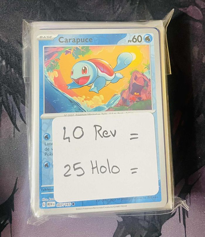 Lot Pokémon 151 – 40 reverses + 25 holos (65 cartes) - photo numéro 4