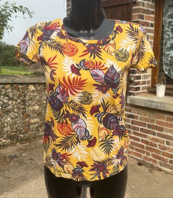 T-shirt imprimé fleuri 🌺 Cache Cache 🏷 Taille : 36
