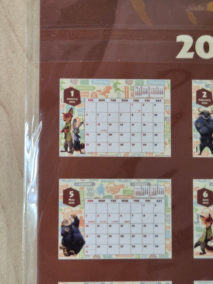 Calendrier Disney 2026 : Zootopie - photo numéro 3