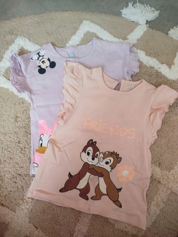Lot de 2 t-shirts Baby Disney 36 mois Orchestra