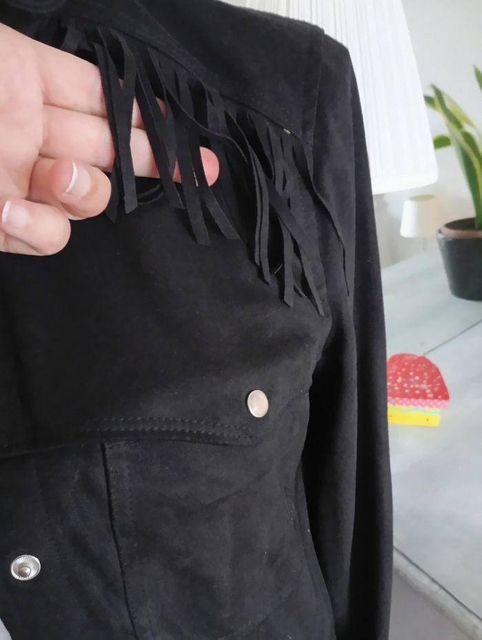 Veste Chemise en suédine noir 38 - photo numéro 3