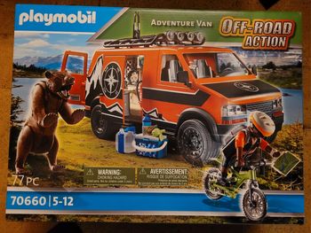NEUF Playmobil off road action adventure van VTT vélo 4x4 suv ours nature forêt 70660