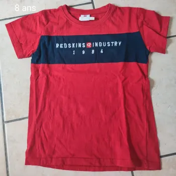 Tee shirt redskins