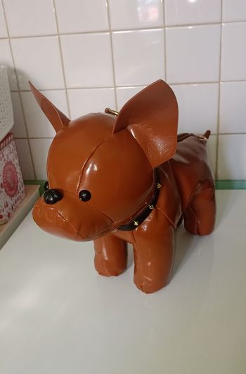 Sac a main chien Marron 