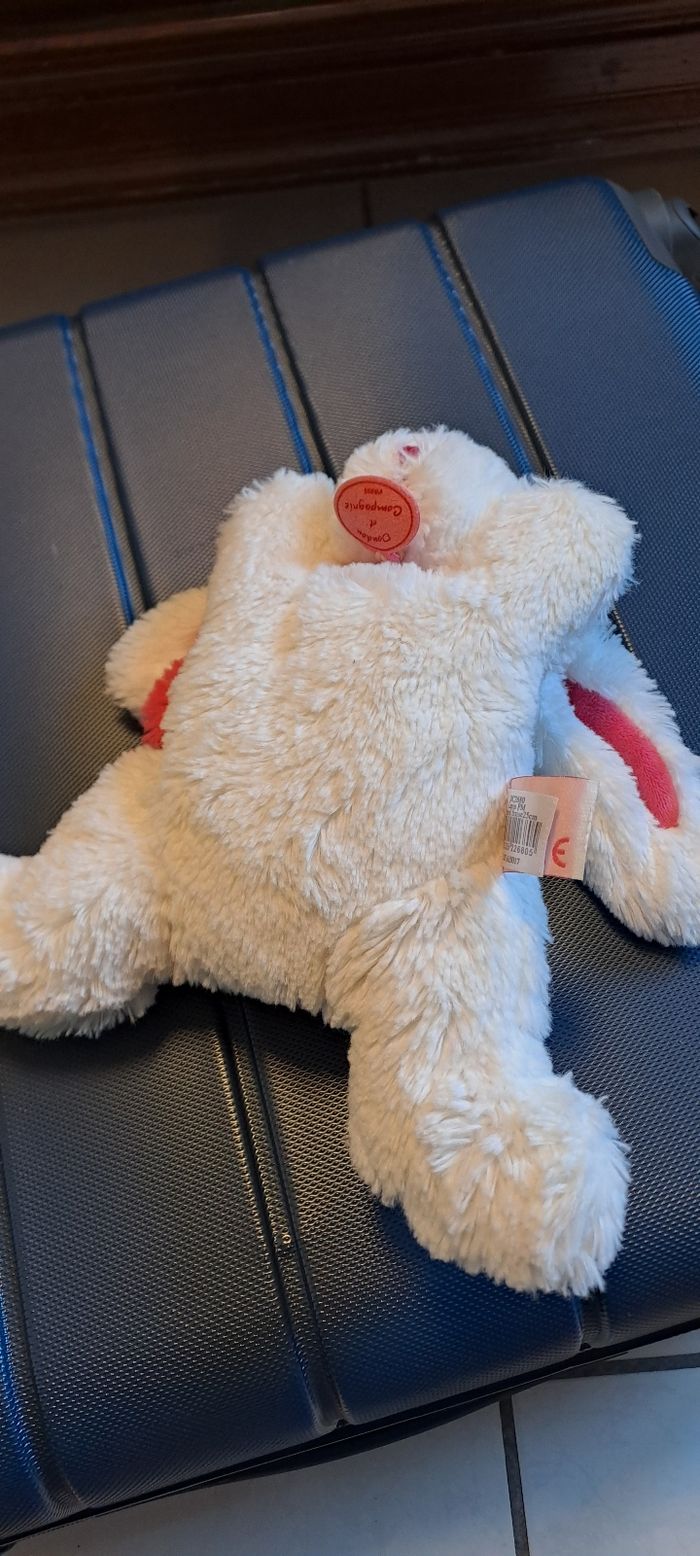 Doudou lapin fuschia - photo numéro 3