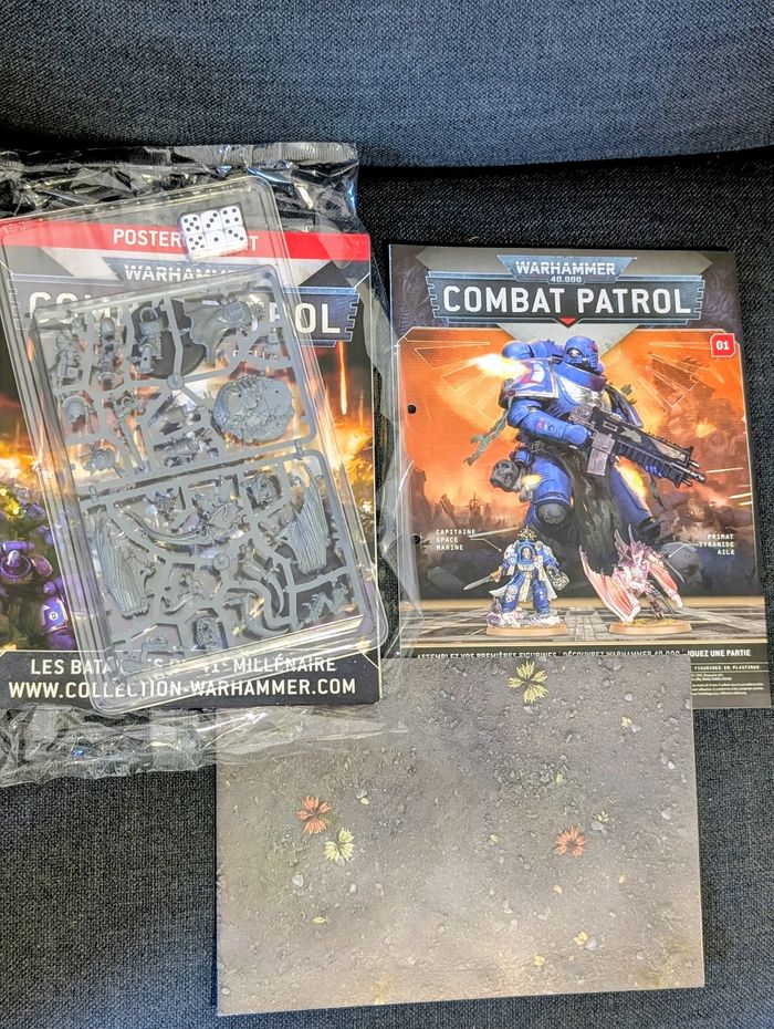 Lot Warhammer 40k Capitaine Space Marine et Tyranid Prime Ailé
