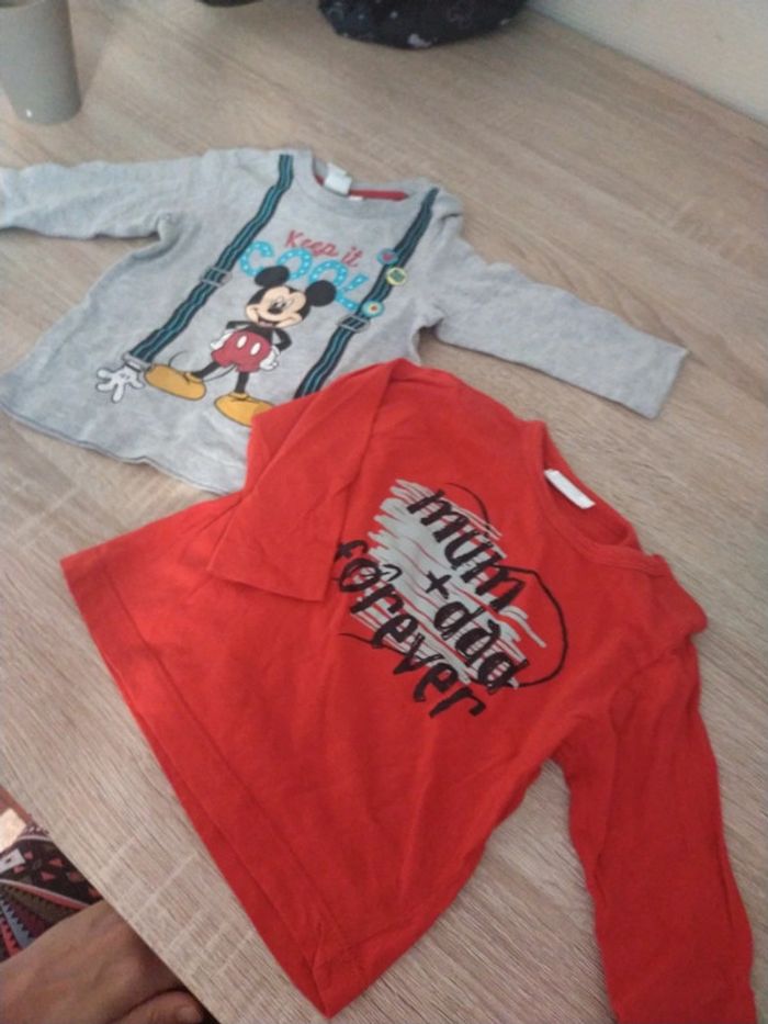 Lot de 2 tee shirt 9 mois