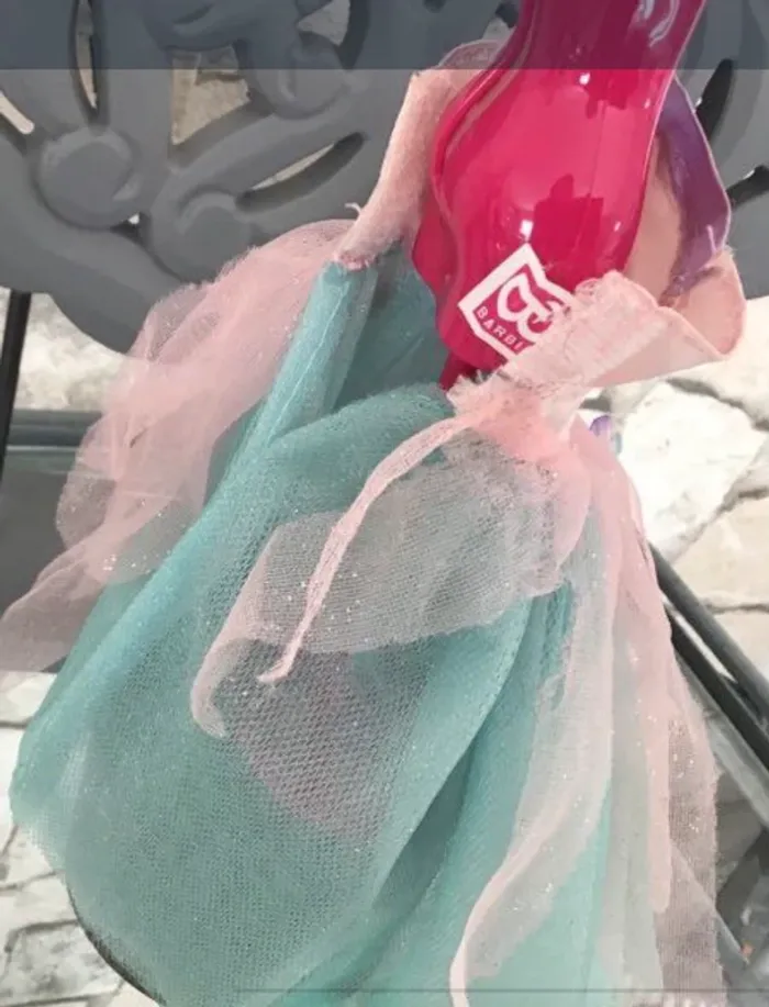 Robe bal poupée barbie - photo numéro 2