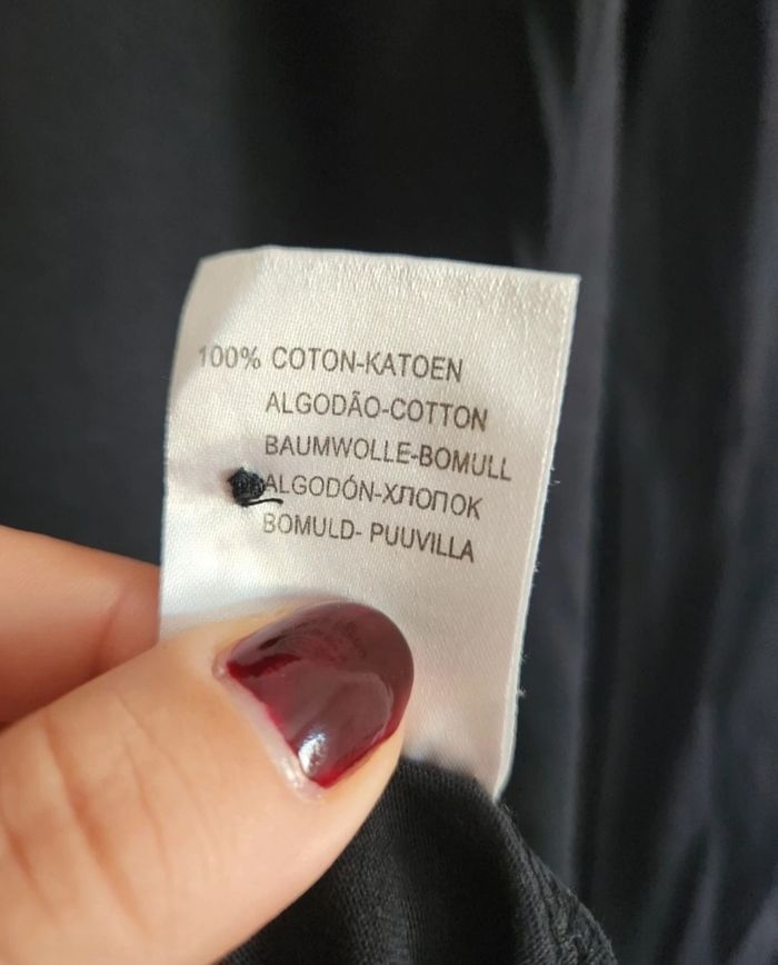 Tunique noire 100% coton – Coupe droite longue – Taille 38 – La Redoute - photo numéro 7