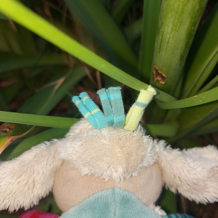 Doudou plat mouton collection Les jolis pas beaux - photo numéro 5