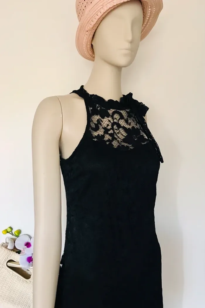 Robe de soirée dentelle noire - photo numéro 3
