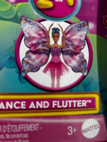 Barbie Dance and Flutter – Poupée fée papillon 2-en-1 – Neuve sous boîte – Mattel