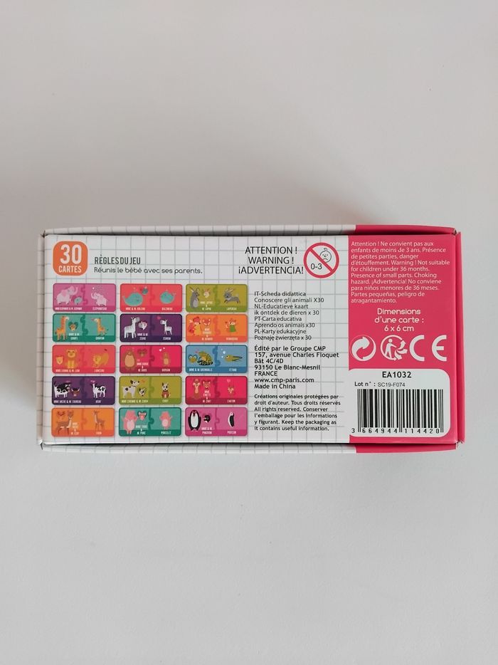 Jeu Cartes Animaux Jeux 2 Mômes Educatif Complet 🦒🦓 - photo numéro 4