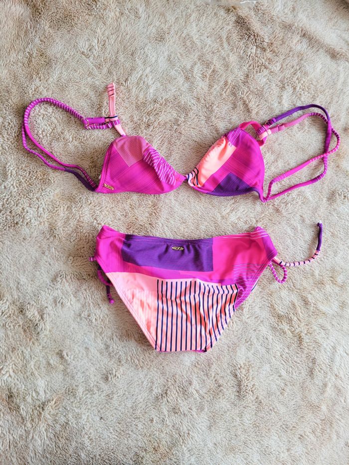 Maillot de bain 2 pièces femme – Roxy - Taille S - photo numéro 2