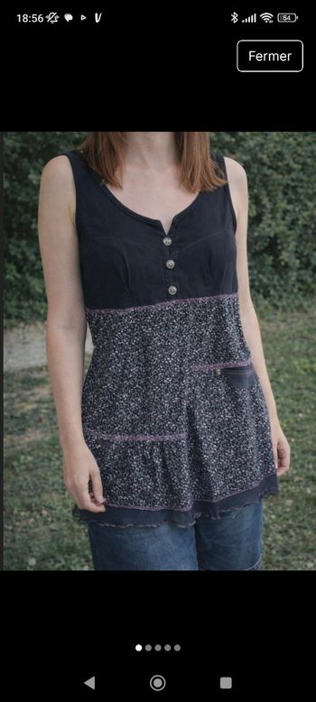 Haut /tunique kwoman taille 40 très bon état 