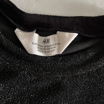 Teeshirt pailleté , H&M, TB état, taille 155/163