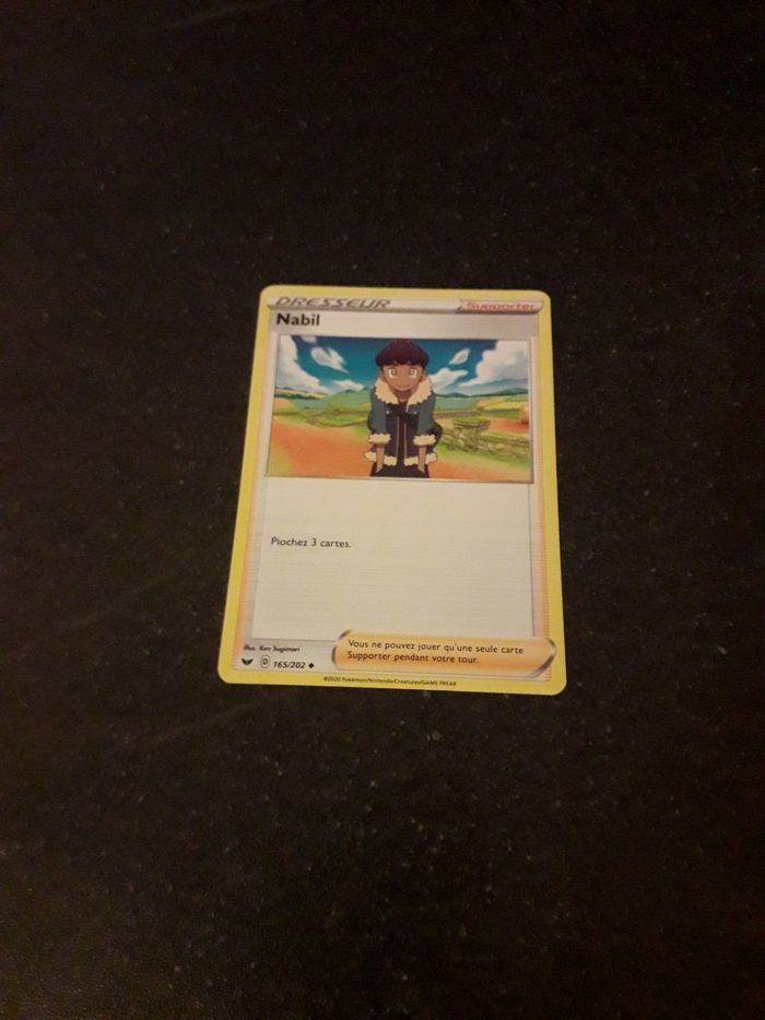 Nabil carte Pokémon neuve