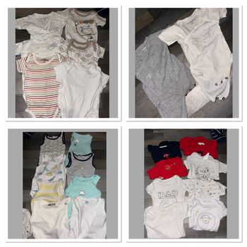 Lot bodies manches courte 3 mois