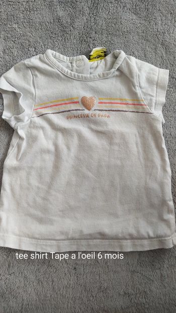 Tee shirt tape a l'oeil 6 mois