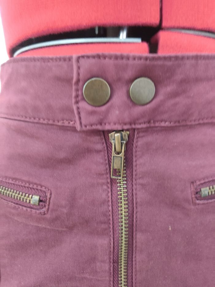 Robe trapèze bordeaux ca - photo numéro 5