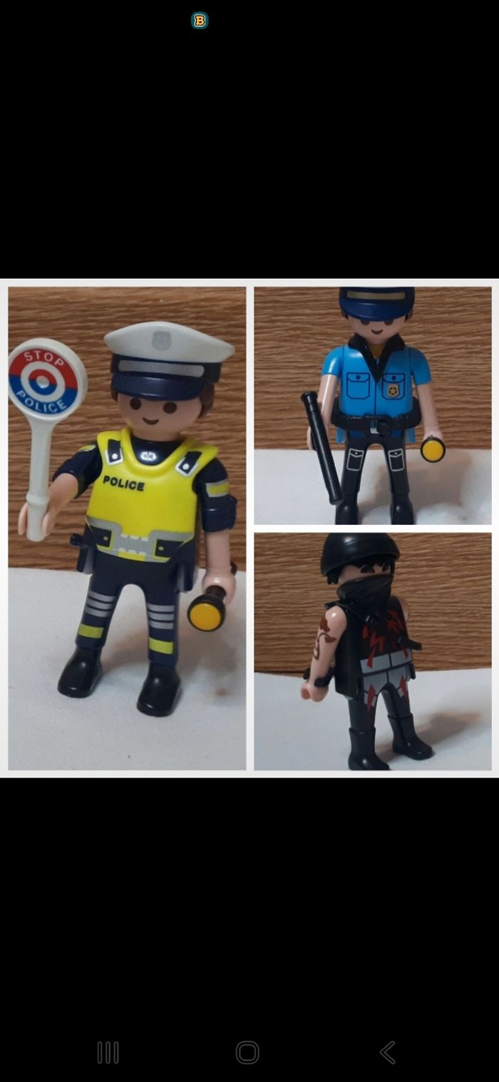 Playmobil policiers et voleur