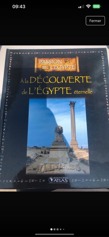 Lot de 6 livres sur l’Égypte