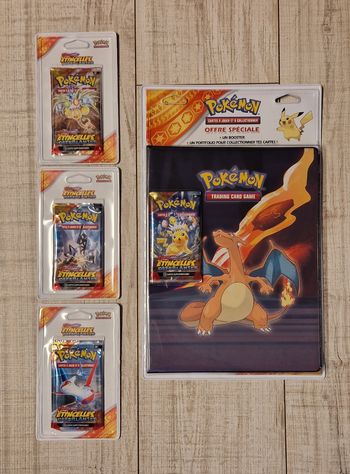 Classeur portfolio + 3 booster (artset) - ev8 - etincelles deferlantes