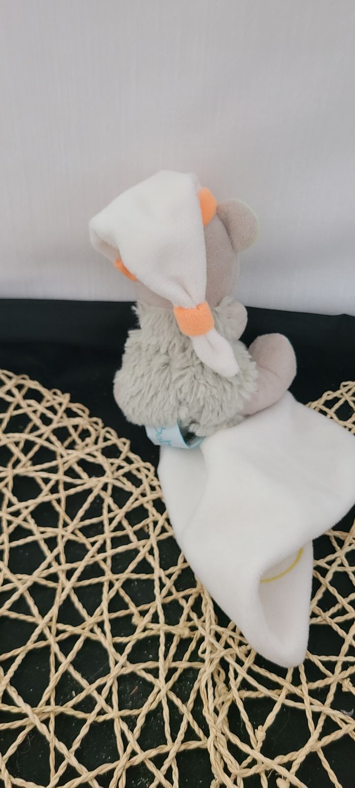 Baby nat' doudou pantin oscar l'ourson gris petit modèle - photo numéro 3