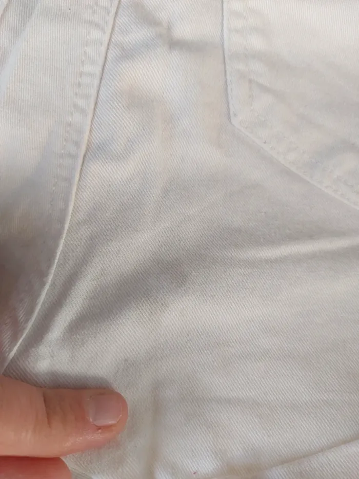 Short en jean blanc - photo numéro 6