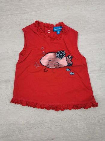 T-shirt manches courtes fille 6 mois