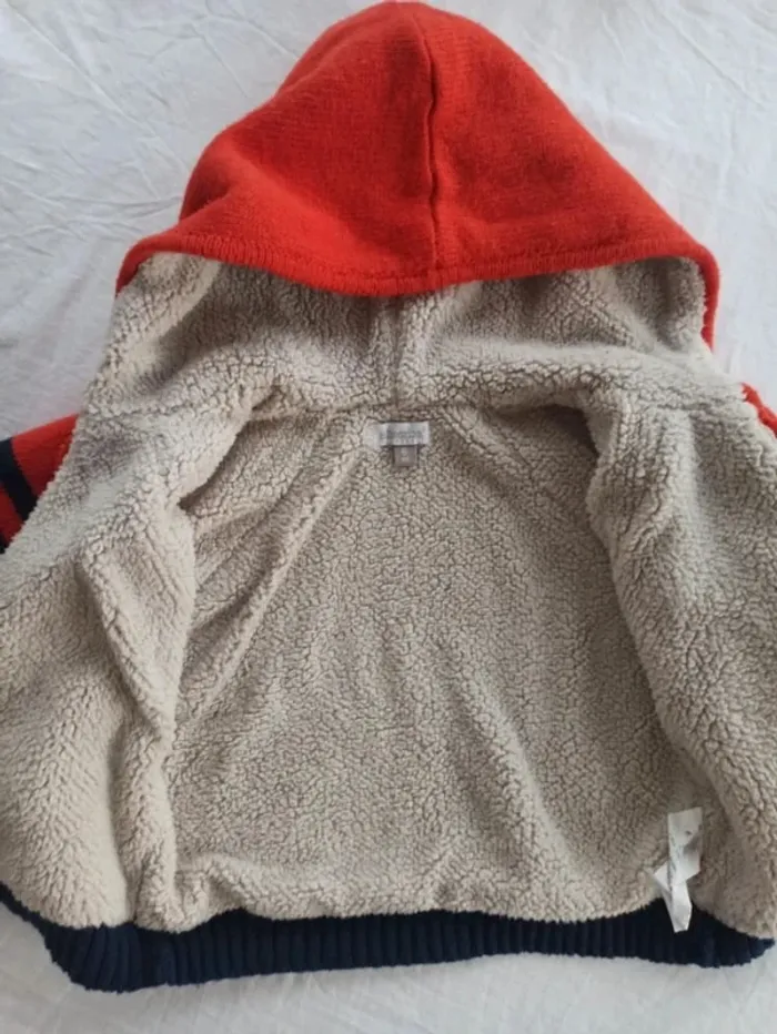Manteau fourré Absorba 6 mois - photo numéro 3