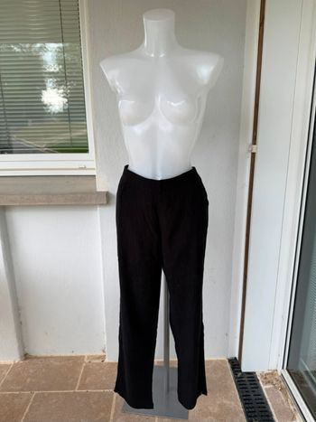 Pantalon noir drapé élastique, Balsamik