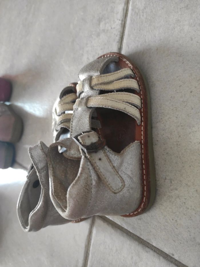 Sandalettes en cuir minibel 21 - photo numéro 4
