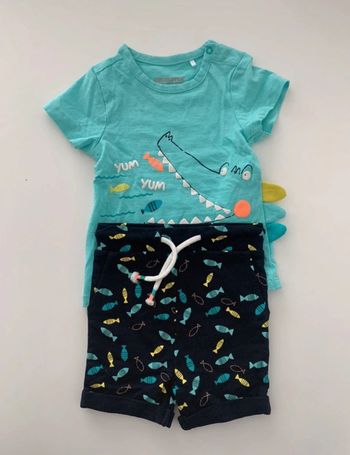 Ensemble tshirt short bébé garçon - 6 mois - Orchestra
