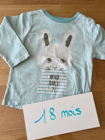 T shirt ML okaidi 18 moi