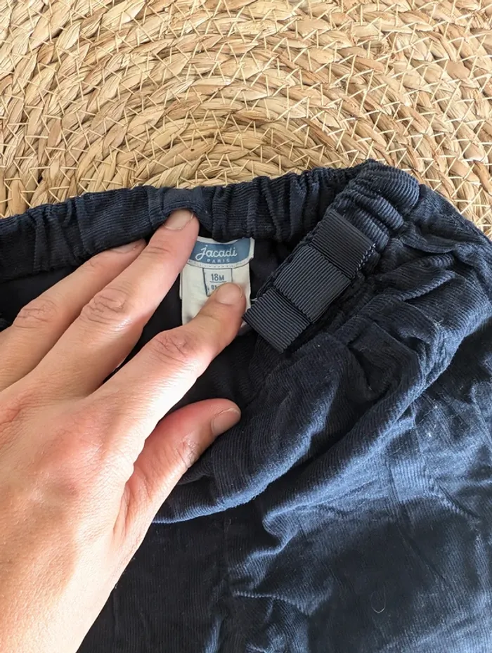 Pantalon velours Jacadi 18 mois - photo numéro 2
