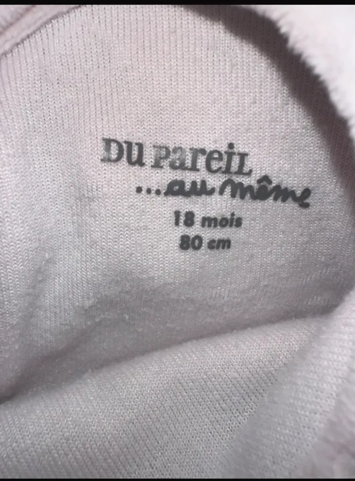 Pyjama grenouillère velours rose motif fleur rose Du Pareil Au Même - photo numéro 3