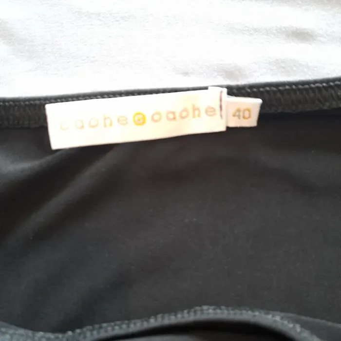 Ensemble t shirt et jupe noir caché caché taille 40 - photo numéro 5