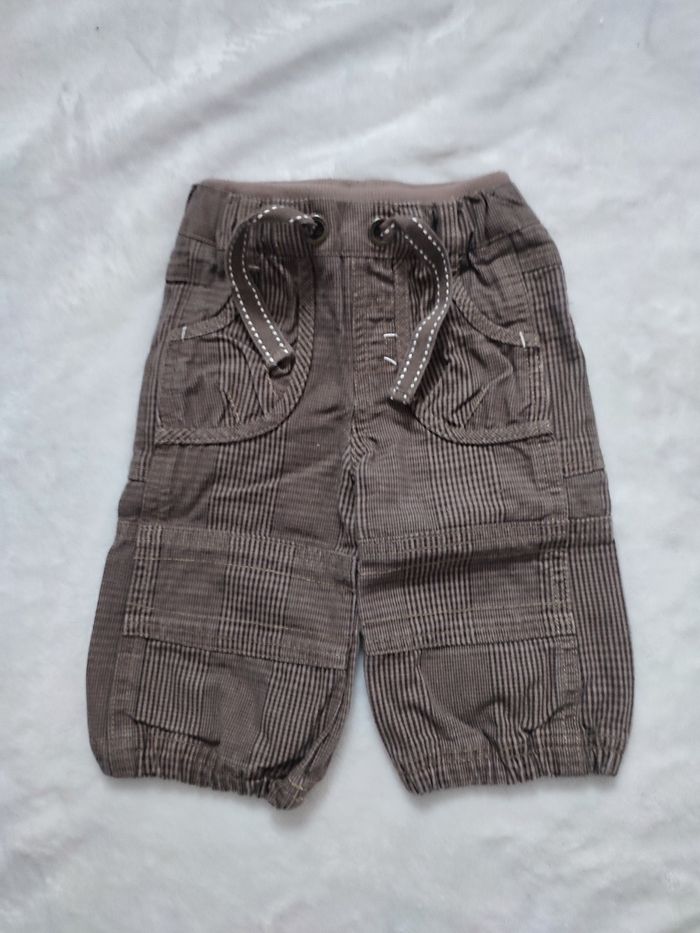 Pantalon marron à carreaux TAO taille 6 mois