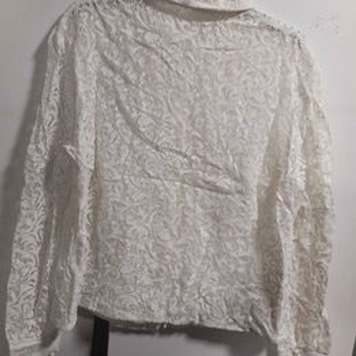 Chemisier à dentelle beige - photo numéro 7