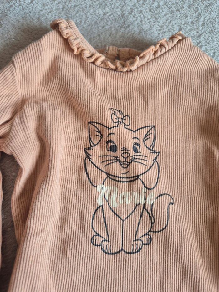 Tee-shirt manches longues Côtelé 12 mois - photo numéro 2