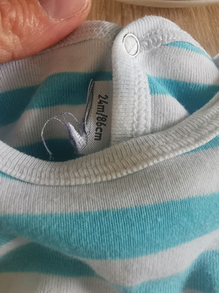 Pyjama bébé en coton 24mois petit bateau - photo numéro 2