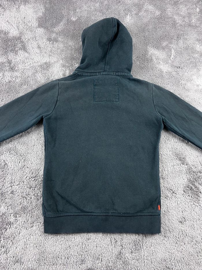 Veste à capuche Superdry avec logo Brodé Orange Label Noire Taille XS - photo numéro 2