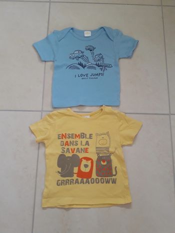 Lot t-shirt - 12 mois