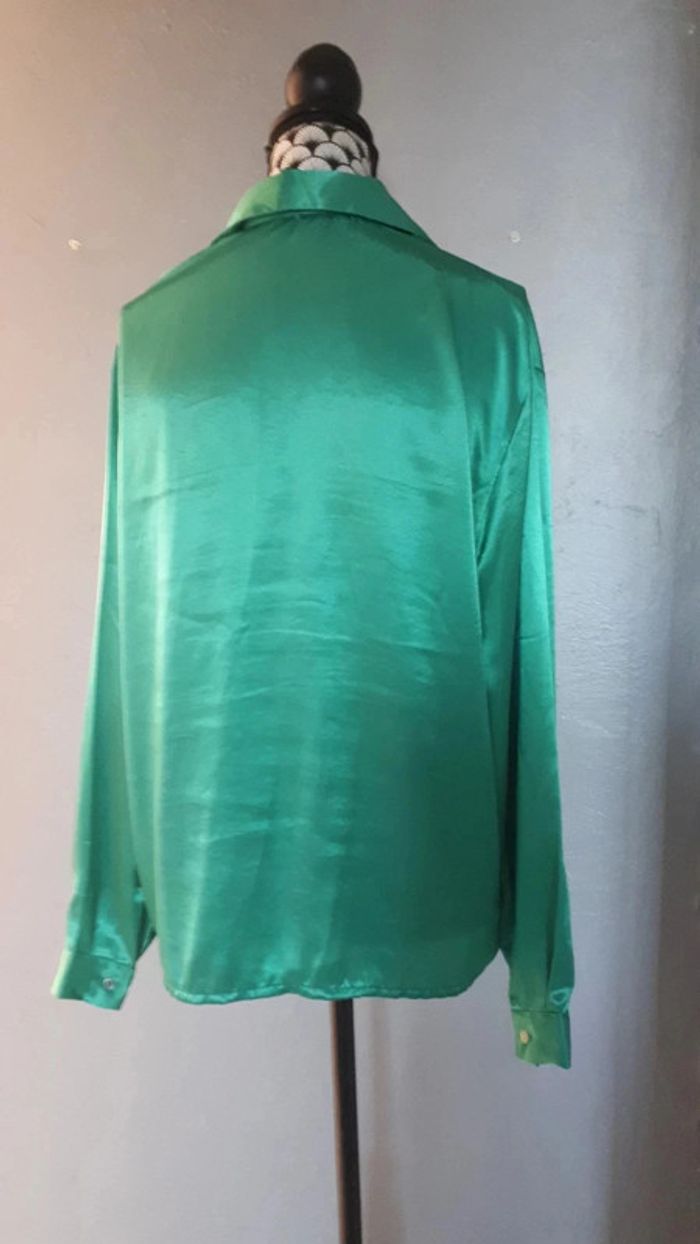 Chemisier effet soie 100% polyester - photo numéro 4