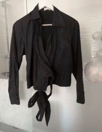 Chemise cache coeur fronce opaline