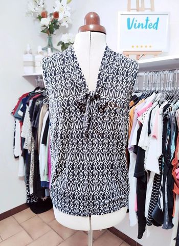 Chemise débardeur sans manche taille 40 MIM