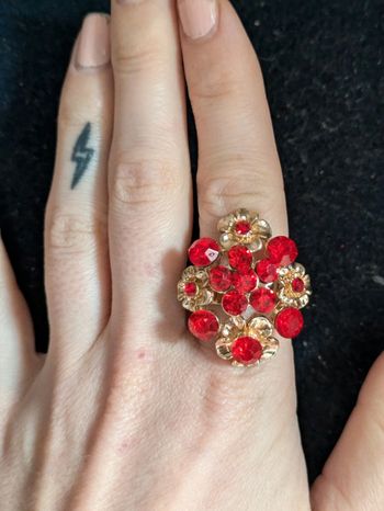 Bague fantaisie a strass