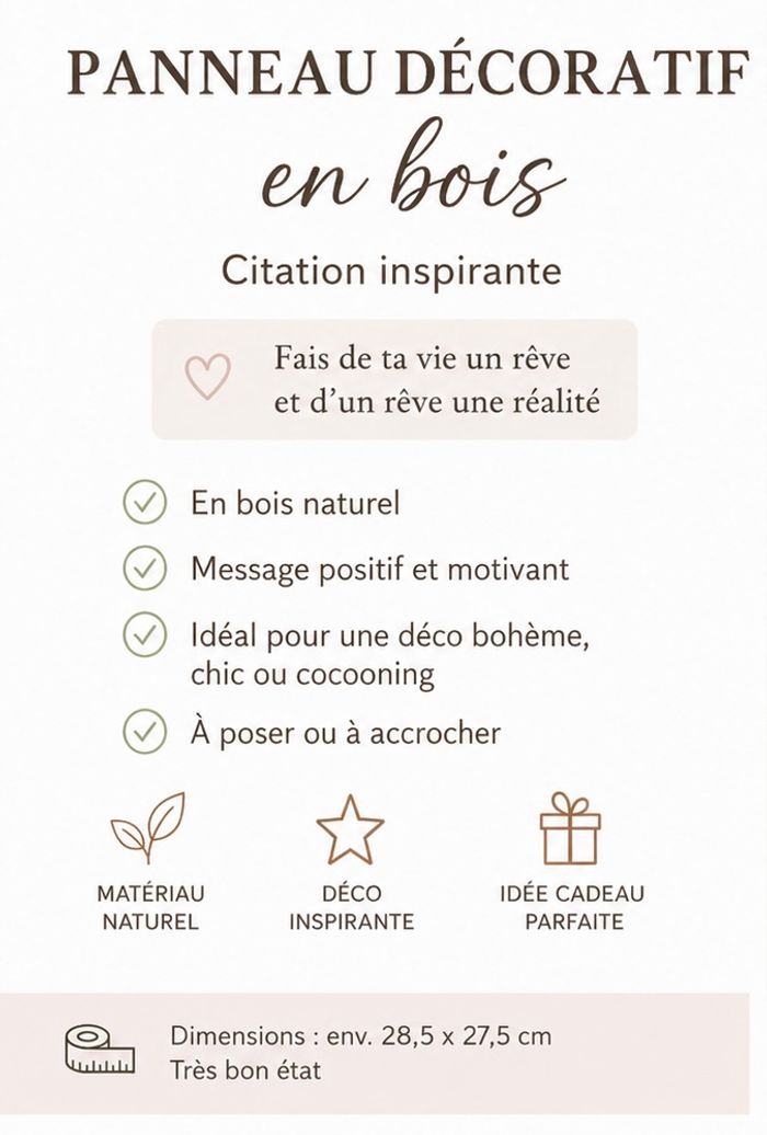 Panneau décoratif en bois - photo numéro 2