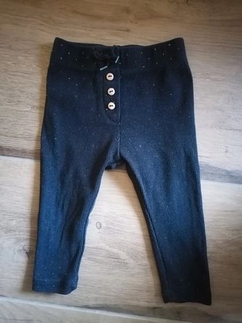 Legging noir/doré